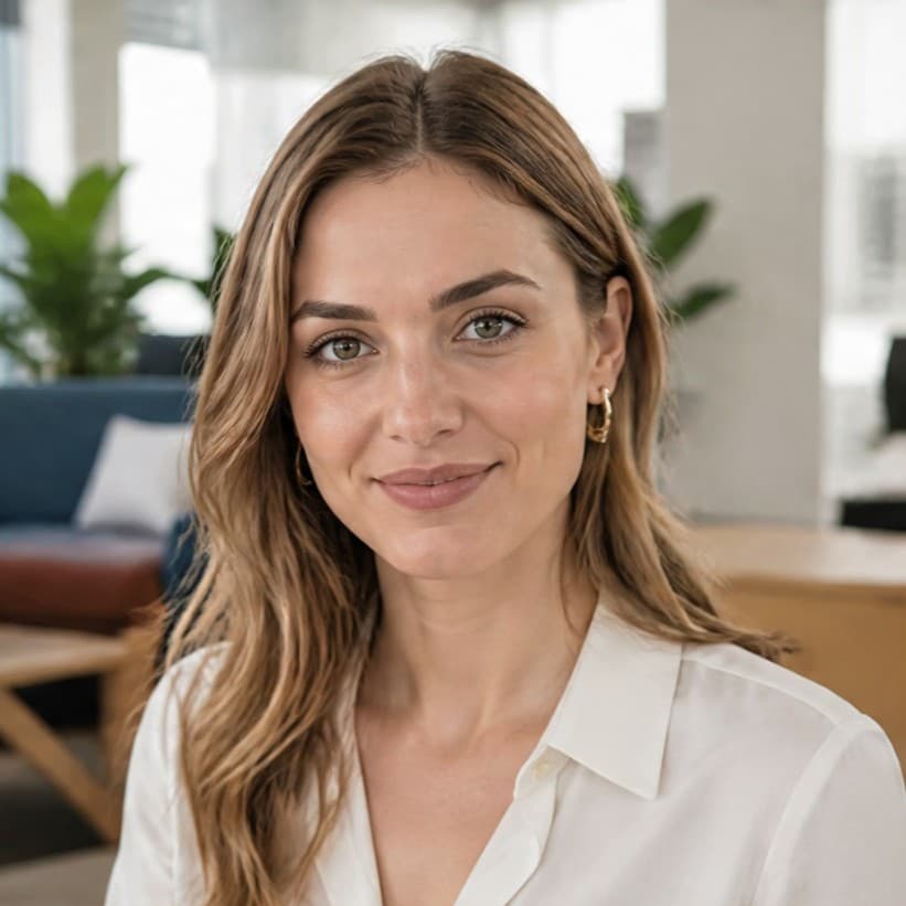 Client review portrait of Elena Rostova Head of E-Commerce UAE for Zain S. Full Stack AI Automation Developer