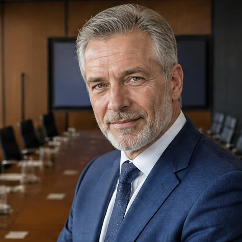 Client review portrait of Jean Dupont CTO France for Zain S. Full Stack AI Automation Developer