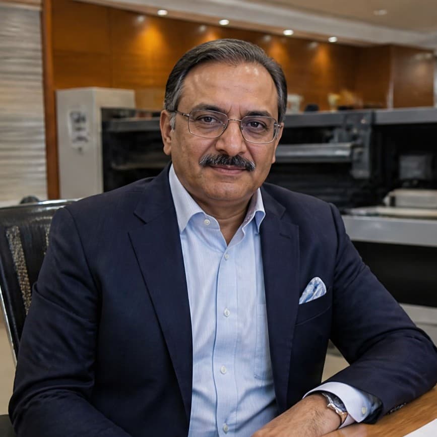 Client review portrait of Kamran Siddiqi Siddiqi Printing Press Director for Zain S. Full Stack AI Automation Developer