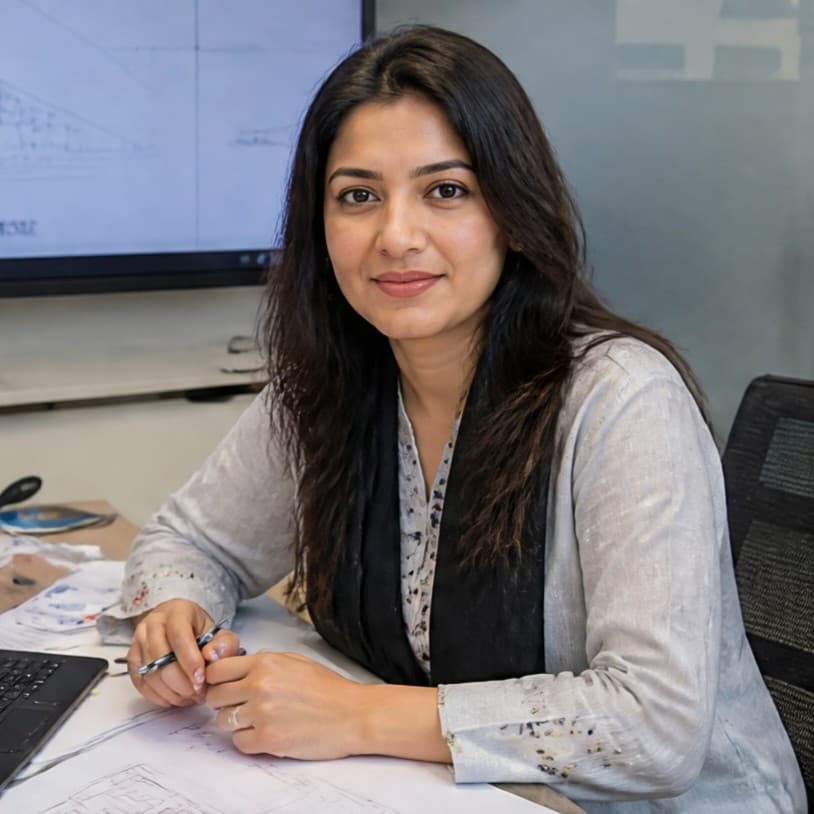 Client review portrait of Sana Baloch Engineering Partner Karachi for Zain S. Full Stack AI Automation Developer